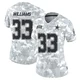 Javonte Williams Dallas Cowboys ＃33 Limited Women's Arctic Camo 2024 Salute to Service Jersey