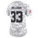 Javonte Williams Dallas Cowboys ＃33 Limited Women's Arctic Camo 2024 Salute to Service Jersey