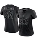 Javonte Williams Dallas Cowboys ＃33 Limited Women's Black Reflective Jersey
