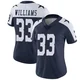 Javonte Williams Dallas Cowboys ＃33 Limited Women's Navy Alternate Vapor Untouchable Jersey