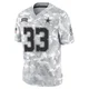 Javonte Williams Dallas Cowboys ＃33 Limited Youth Arctic Camo 2024 Salute to Service Jersey