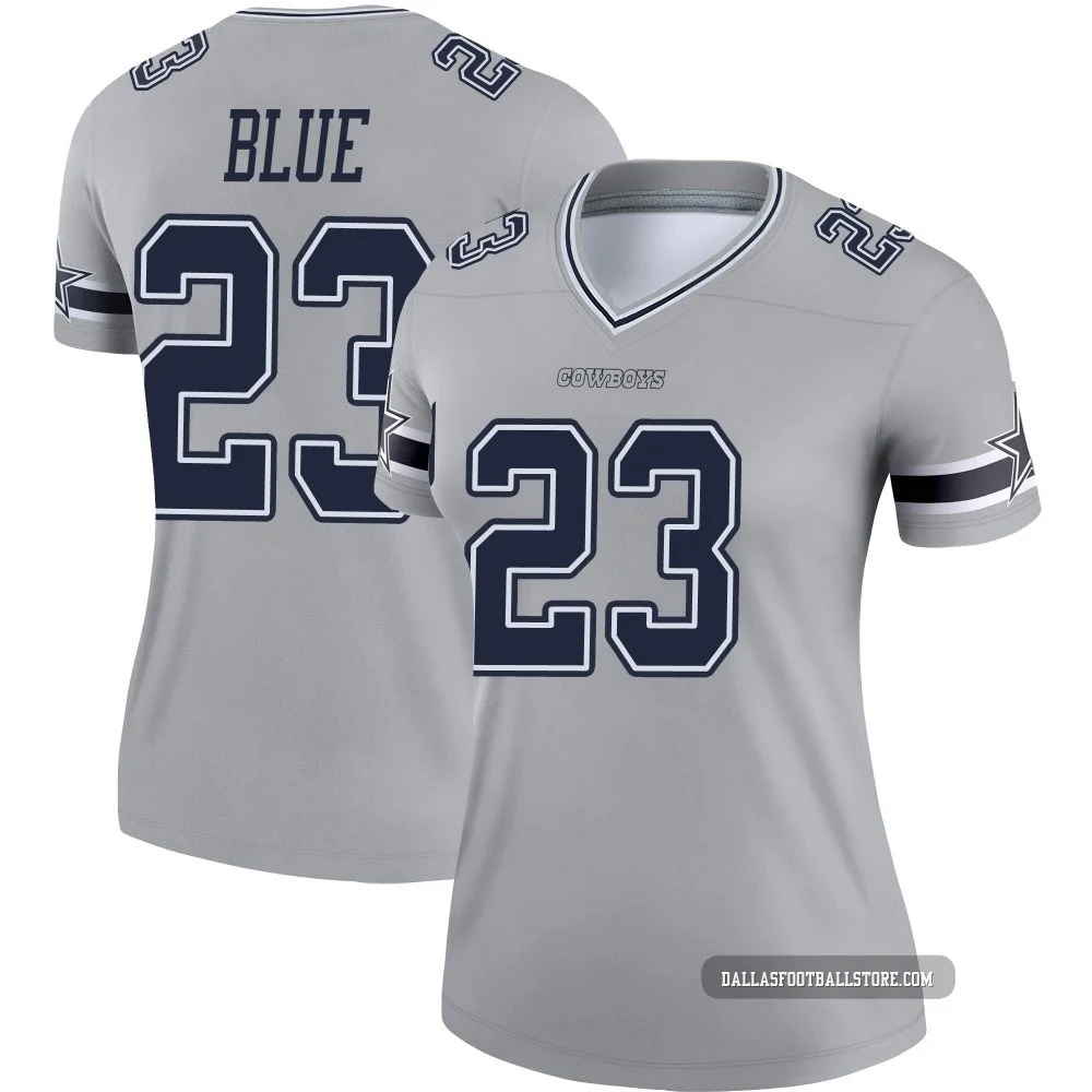 Jaydon Blue Dallas Cowboys ＃23 Legend Women's Gray Inverted Jersey