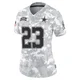 Jaydon Blue Dallas Cowboys ＃23 Limited Women's Arctic Camo 2024 Salute to Service Jersey