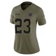 Jaydon Blue Dallas Cowboys ＃23 Limited Women's Olive 2025 Salute to Service Jersey