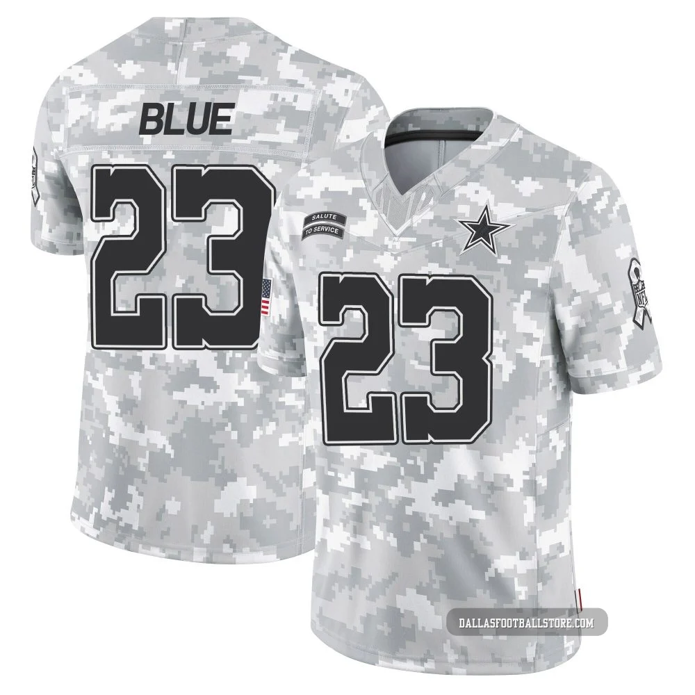Jaydon Blue Dallas Cowboys ＃23 Limited Youth Arctic Camo 2024 Salute to Service Jersey