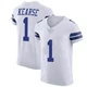 Jayron Kearse Dallas Cowboys ＃1 Elite Men's White Vapor Untouchable Jersey