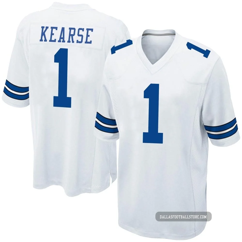 Jayron Kearse Dallas Cowboys ＃1 Game Men's White Jersey