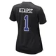 Jayron Kearse Dallas Cowboys ＃1 Game Women's Black Carbon Fashion Jersey