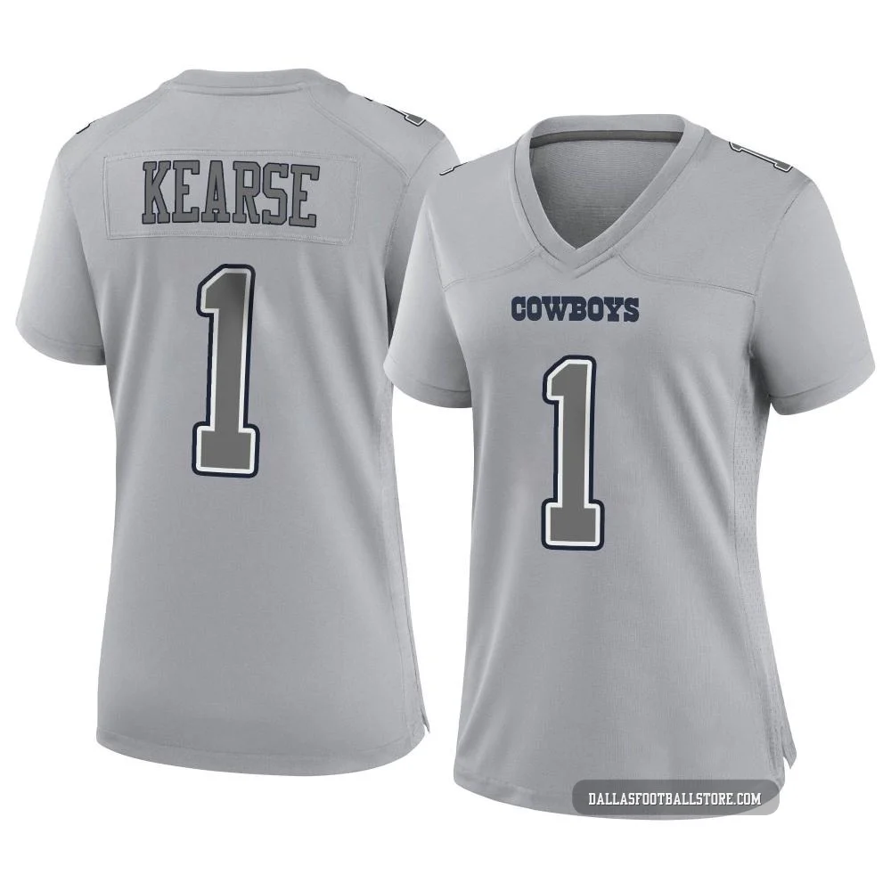 Jayron Kearse Dallas Cowboys ＃1 Game Women's Gray Atmosphere Fashion Jersey