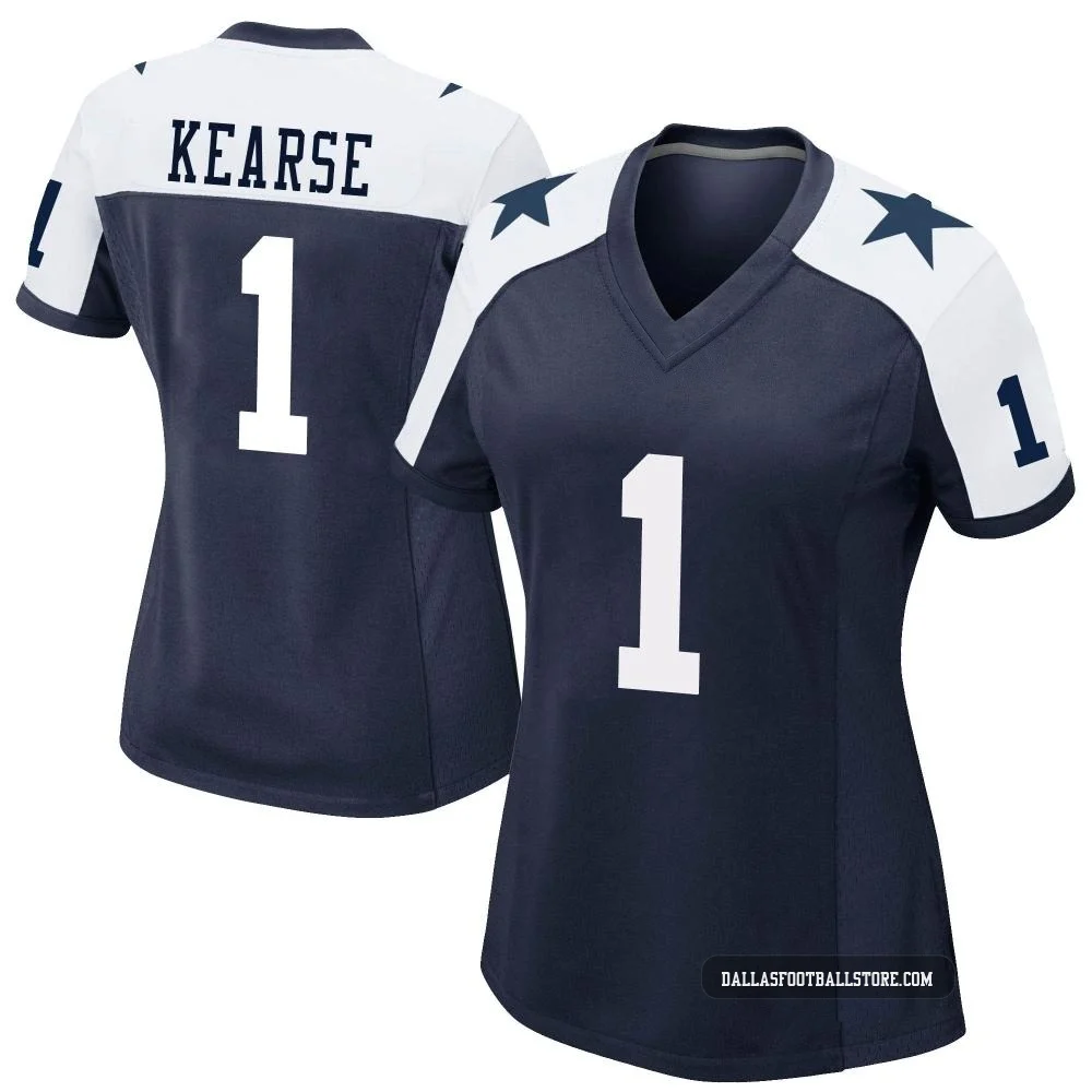 Jayron Kearse Dallas Cowboys ＃1 Game Women's Navy Alternate Jersey