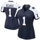 Jayron Kearse Dallas Cowboys ＃1 Game Women's Navy Alternate Jersey