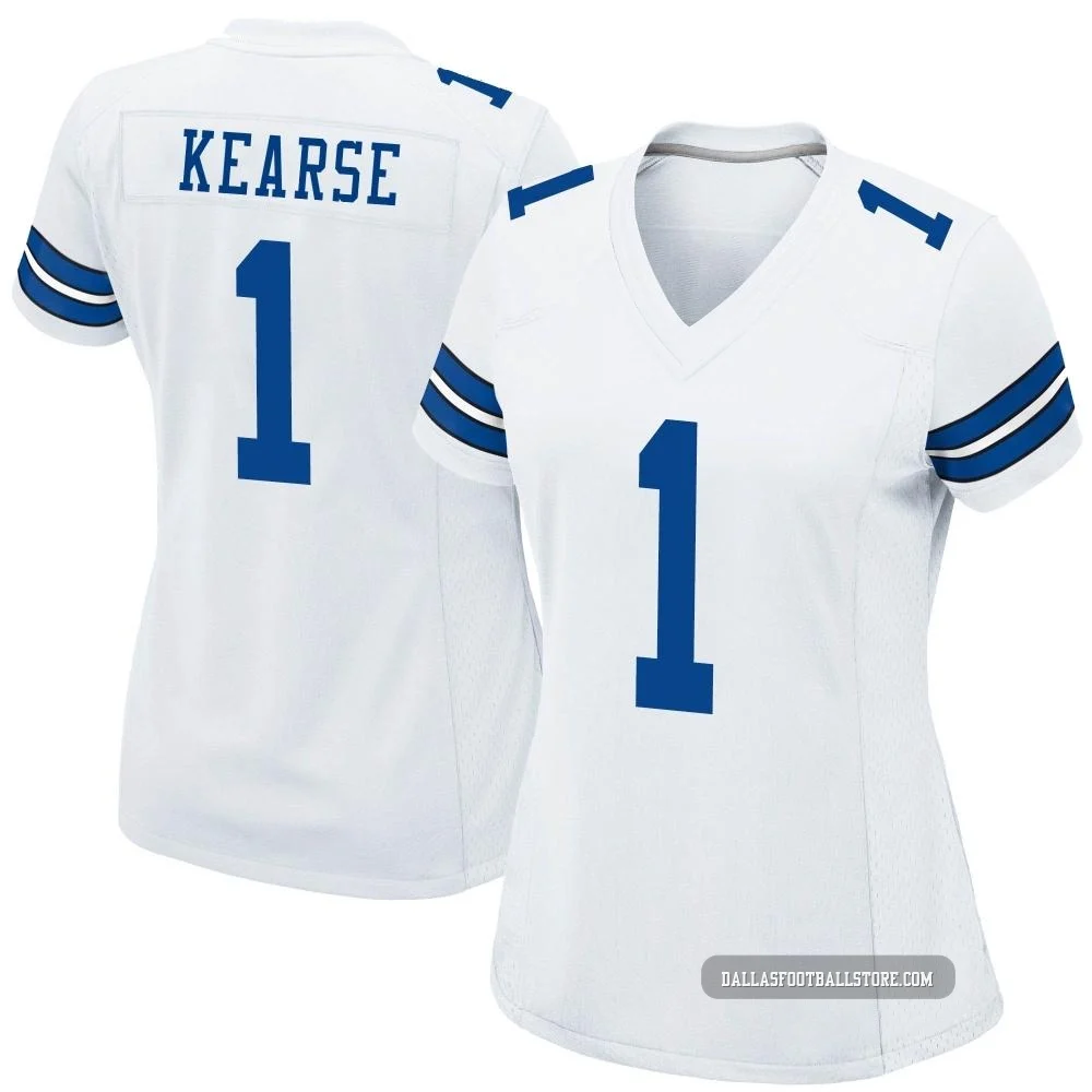 Jayron Kearse Dallas Cowboys ＃1 Game Women's White Jersey