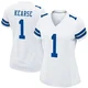 Jayron Kearse Dallas Cowboys ＃1 Game Women's White Jersey