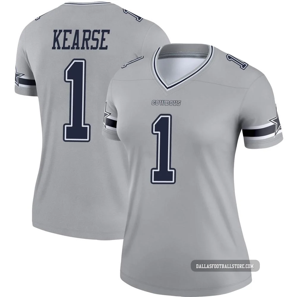 Jayron Kearse Dallas Cowboys ＃1 Legend Women's Gray Inverted Jersey