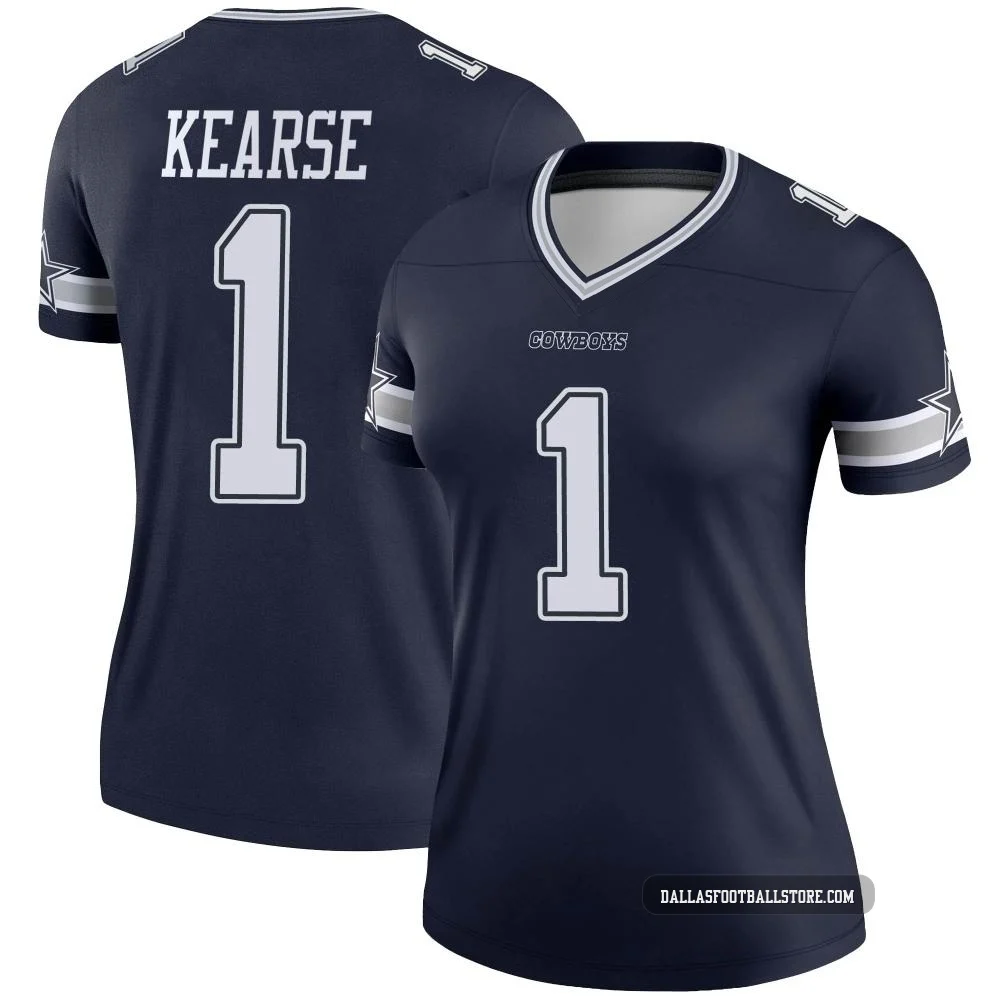 Jayron Kearse Dallas Cowboys ＃1 Legend Women's Navy Jersey