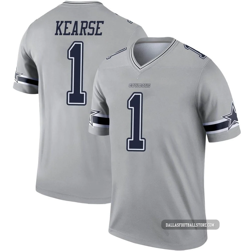 Jayron Kearse Dallas Cowboys ＃1 Legend Youth Gray Inverted Jersey