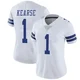 Jayron Kearse Dallas Cowboys ＃1 Limited Women's White Vapor Untouchable Jersey
