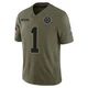 Jayron Kearse Dallas Cowboys ＃1 Limited Youth Olive 2025 Salute to Service Jersey