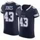 Joe Jones Dallas Cowboys ＃43 Elite Men's Navy Vapor F.U.S.E. Jersey