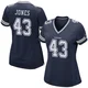 Joe Jones Dallas Cowboys ＃43 Game Women's Navy Team Color Jersey