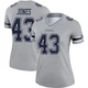 Joe Jones Dallas Cowboys ＃43 Legend Women's Gray Inverted Jersey