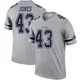 Joe Jones Dallas Cowboys ＃43 Legend Youth Gray Inverted Jersey