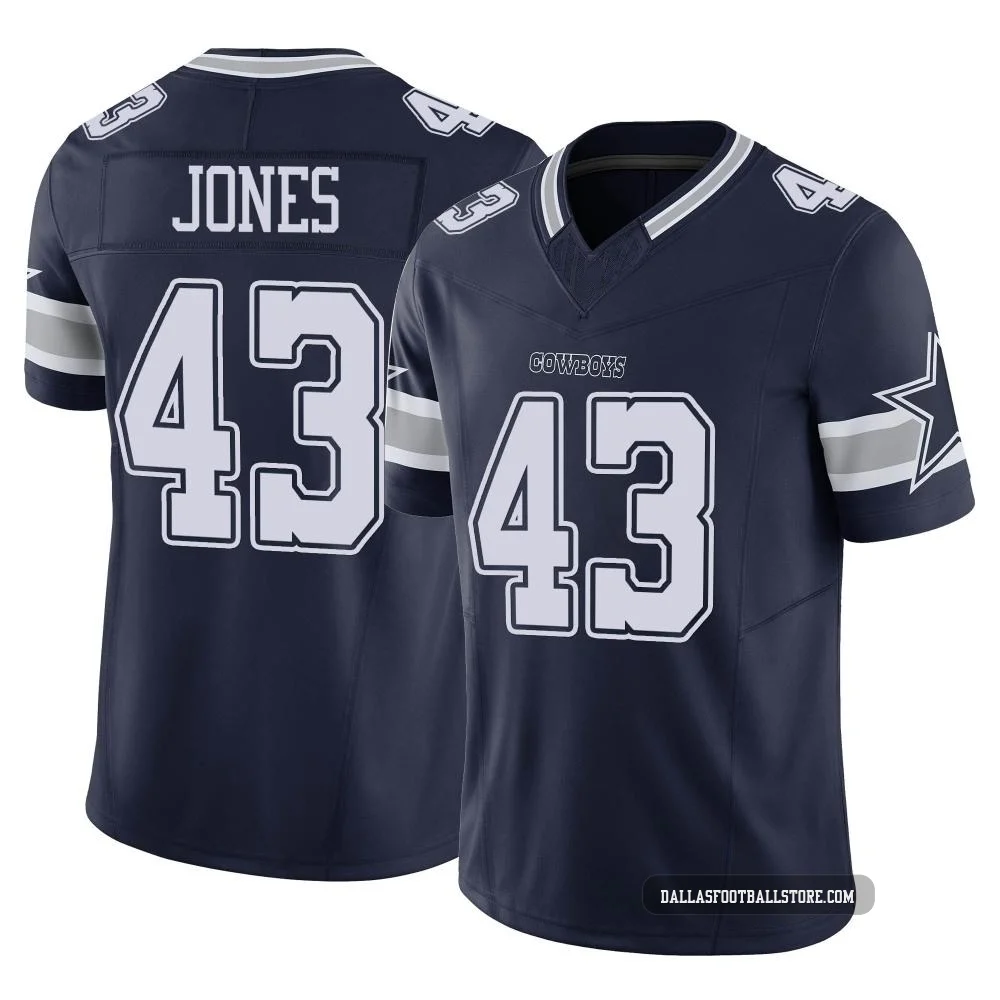 Joe Jones Dallas Cowboys ＃43 Limited Men's Navy Vapor F.U.S.E. Jersey
