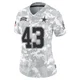 Joe Jones Dallas Cowboys ＃43 Limited Women's Arctic Camo 2024 Salute to Service Jersey