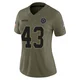 Joe Jones Dallas Cowboys ＃43 Limited Women's Olive 2025 Salute to Service Jersey