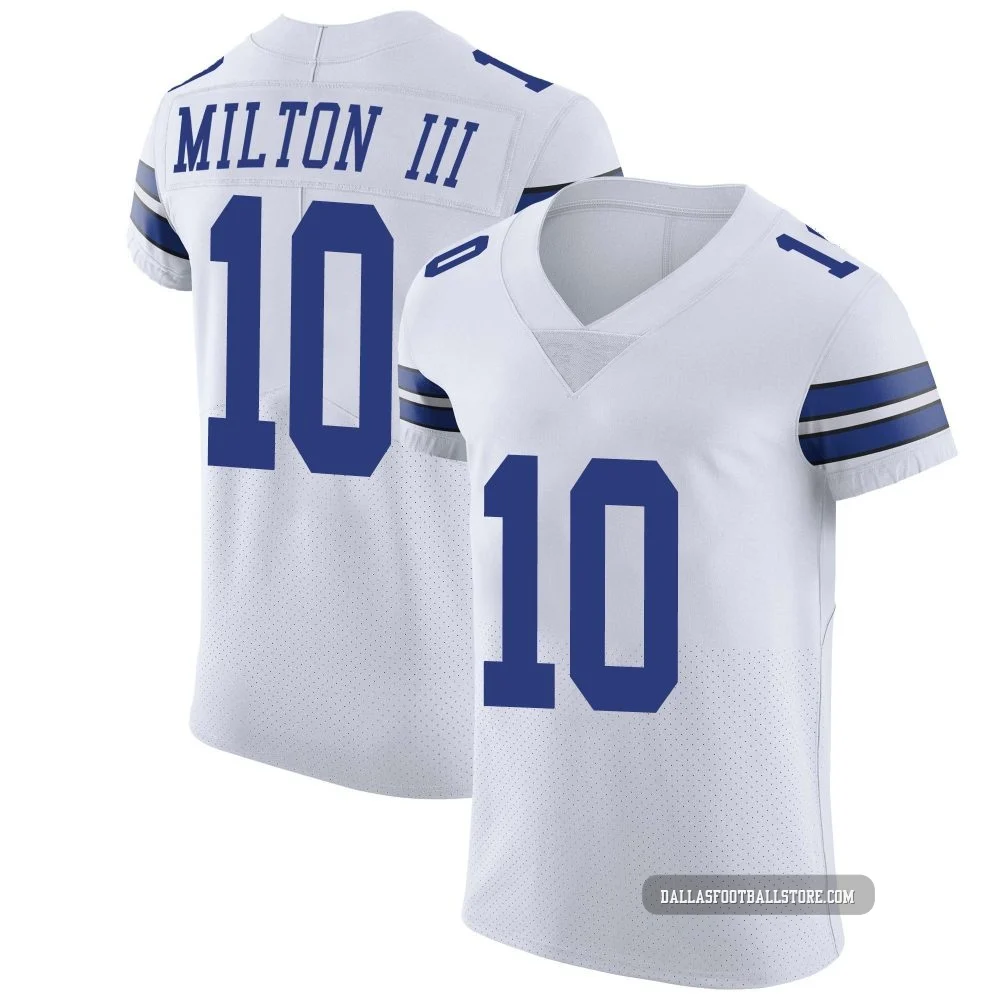 Joe Milton III Dallas Cowboys ＃10 Elite Men's White Vapor Untouchable Jersey
