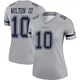 Joe Milton III Dallas Cowboys ＃10 Legend Women's Gray Inverted Jersey