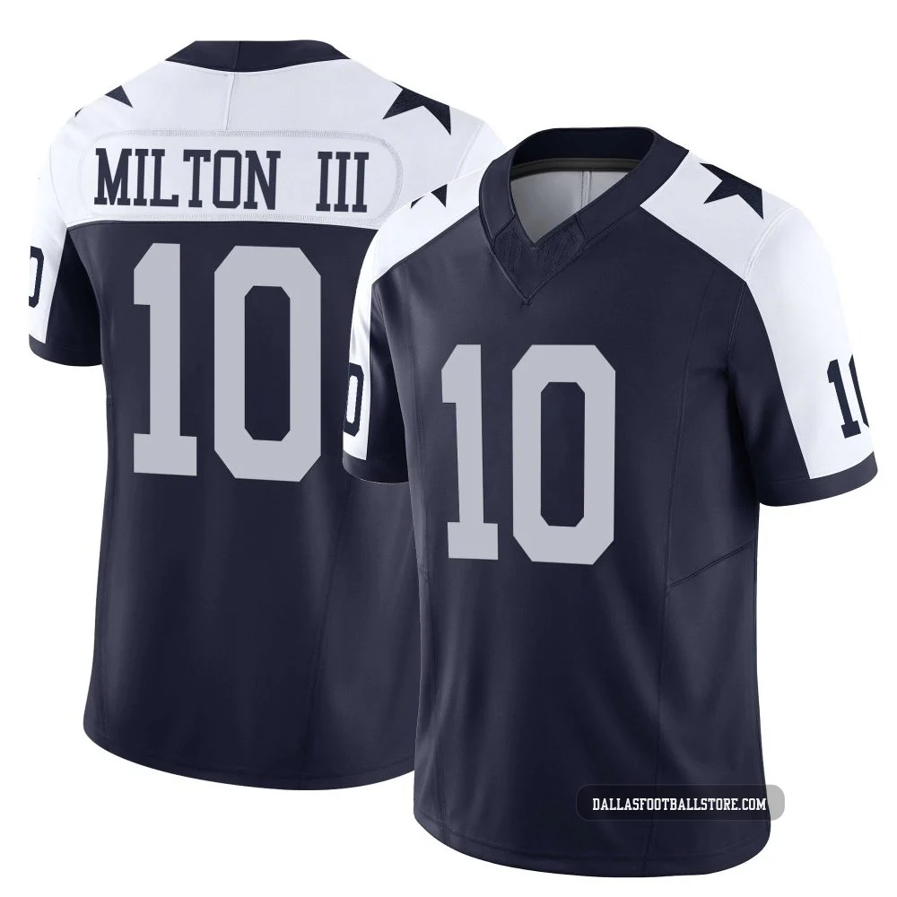 Joe Milton III Dallas Cowboys ＃10 Limited Men's Navy Alternate Vapor F.U.S.E. Jersey