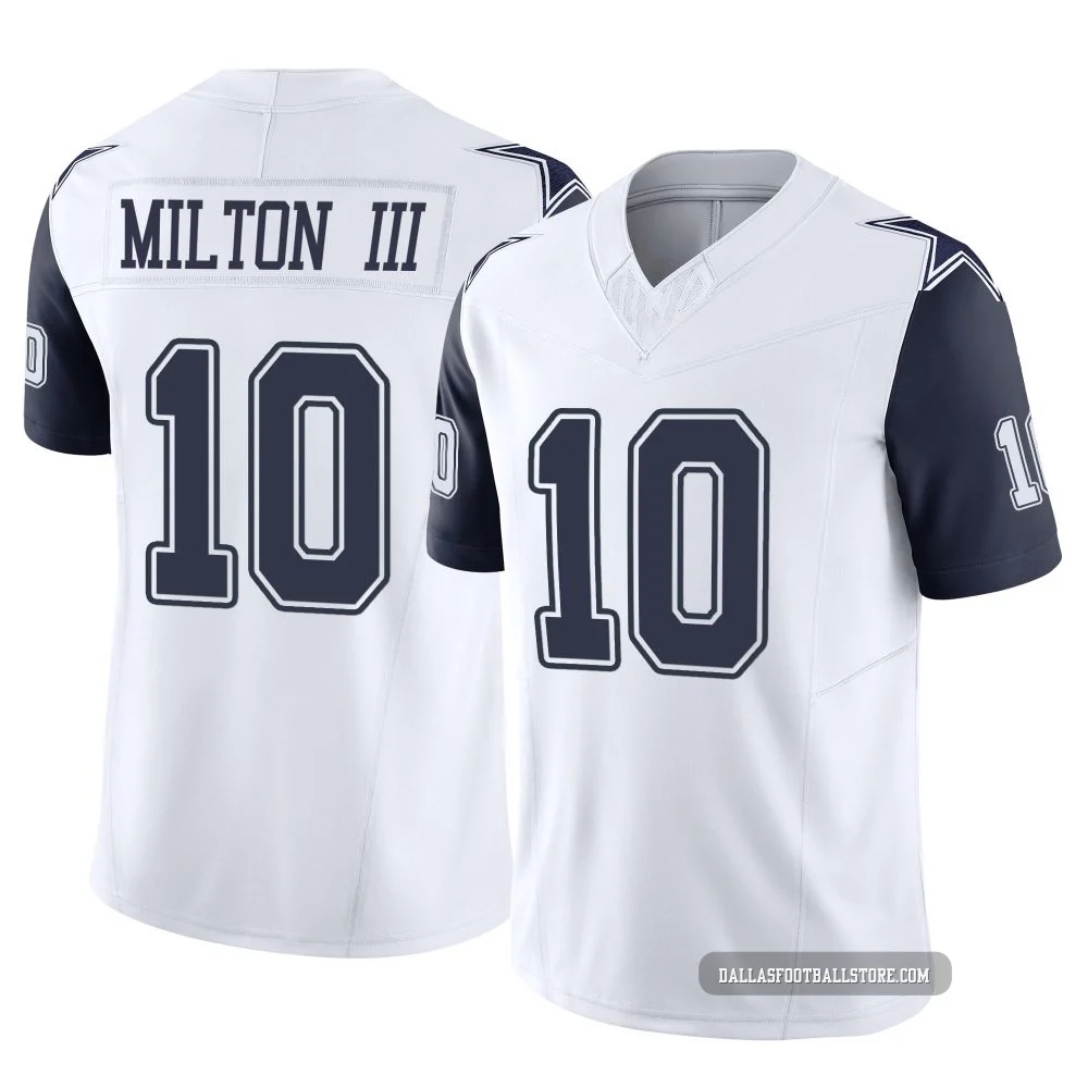 Joe Milton III Dallas Cowboys ＃10 Limited Men's White 2nd Alternate Vapor F.U.S.E. Jersey