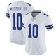 Joe Milton III Dallas Cowboys ＃10 Limited Women's White Vapor Untouchable Jersey