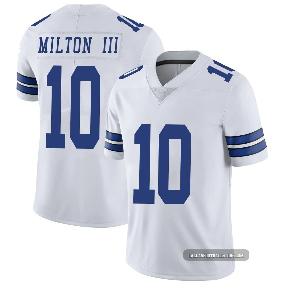Joe Milton III Dallas Cowboys ＃10 Limited Youth White Vapor Untouchable Jersey