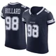 Jonathan Bullard Dallas Cowboys ＃98 Elite Men's Navy Vapor F.U.S.E. Jersey