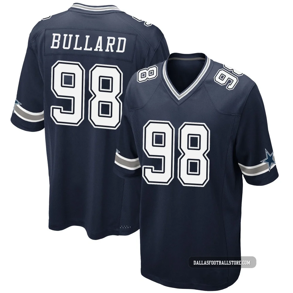 Jonathan Bullard Dallas Cowboys ＃98 Game Men's Navy Team Color Jersey