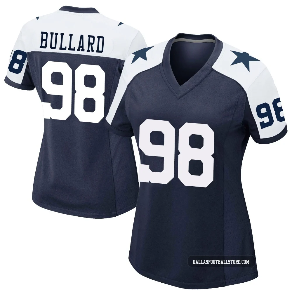 Jonathan Bullard Dallas Cowboys ＃98 Game Women's Navy Alternate Jersey