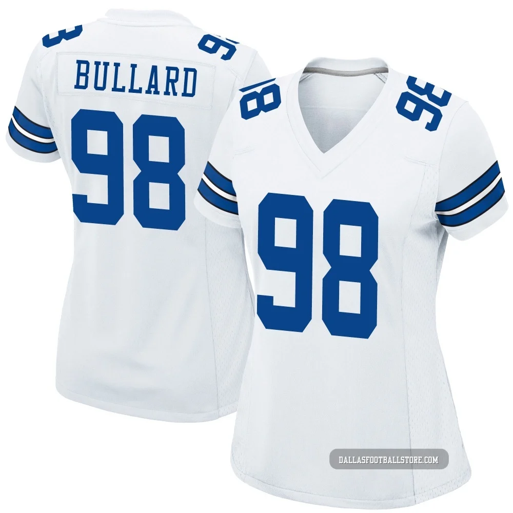 Jonathan Bullard Dallas Cowboys ＃98 Game Women's White Jersey