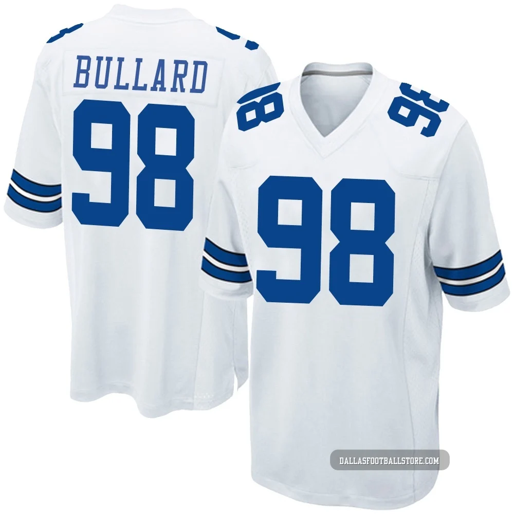 Jonathan Bullard Dallas Cowboys ＃98 Game Youth White Jersey