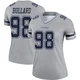 Jonathan Bullard Dallas Cowboys ＃98 Legend Women's Gray Inverted Jersey