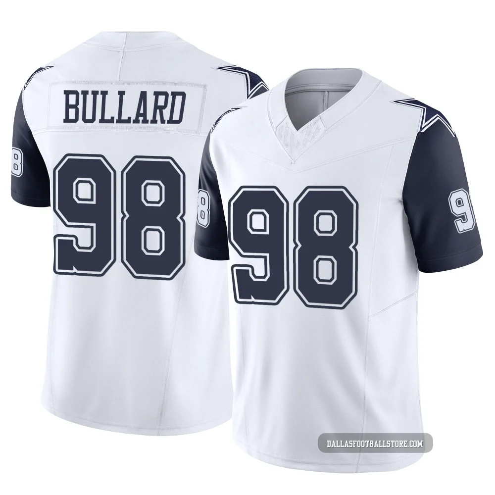 Jonathan Bullard Dallas Cowboys ＃98 Limited Men's White 2nd Alternate Vapor F.U.S.E. Jersey