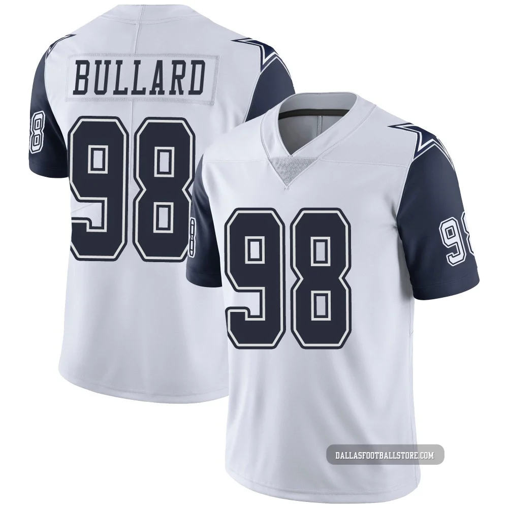 Jonathan Bullard Dallas Cowboys ＃98 Limited Men's White Color Rush Vapor Untouchable Jersey