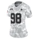 Jonathan Bullard Dallas Cowboys ＃98 Limited Women's Arctic Camo 2024 Salute to Service Jersey
