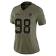 Jonathan Bullard Dallas Cowboys ＃98 Limited Women's Olive 2025 Salute to Service Jersey