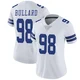 Jonathan Bullard Dallas Cowboys ＃98 Limited Women's White Vapor Untouchable Jersey