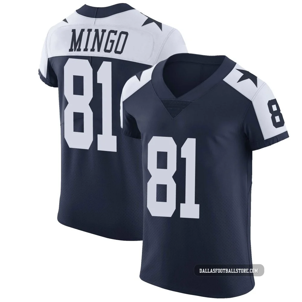 Jonathan Mingo Dallas Cowboys ＃81 Elite Men's Navy Alternate Vapor Untouchable Jersey