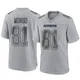 Jonathan Mingo Dallas Cowboys ＃81 Game Men's Gray Atmosphere Fashion Jersey