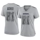 Jonathan Mingo Dallas Cowboys ＃81 Game Women's Gray Atmosphere Fashion Jersey