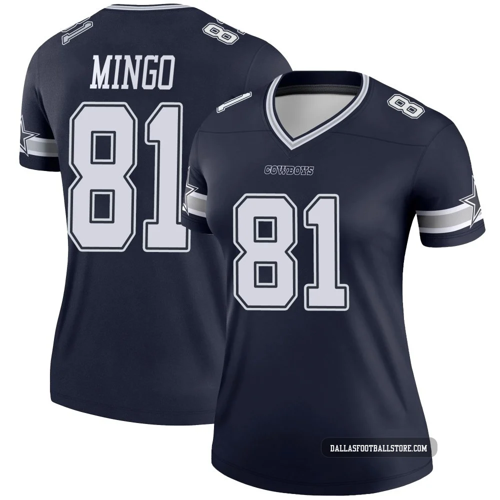 Jonathan Mingo Dallas Cowboys ＃81 Legend Women's Navy Jersey